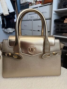 Michael Kors Metallic Gold Satchel
